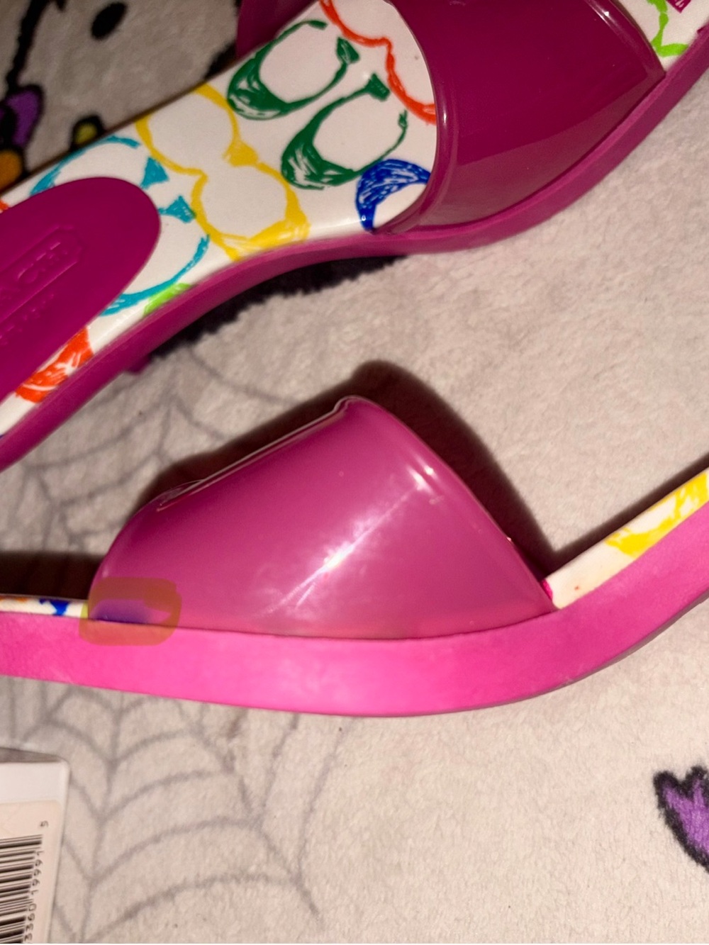RARE VTG COACH Pink Jelly kitten heels J P613 Women's Size 7.5M - Picture 5 of 8